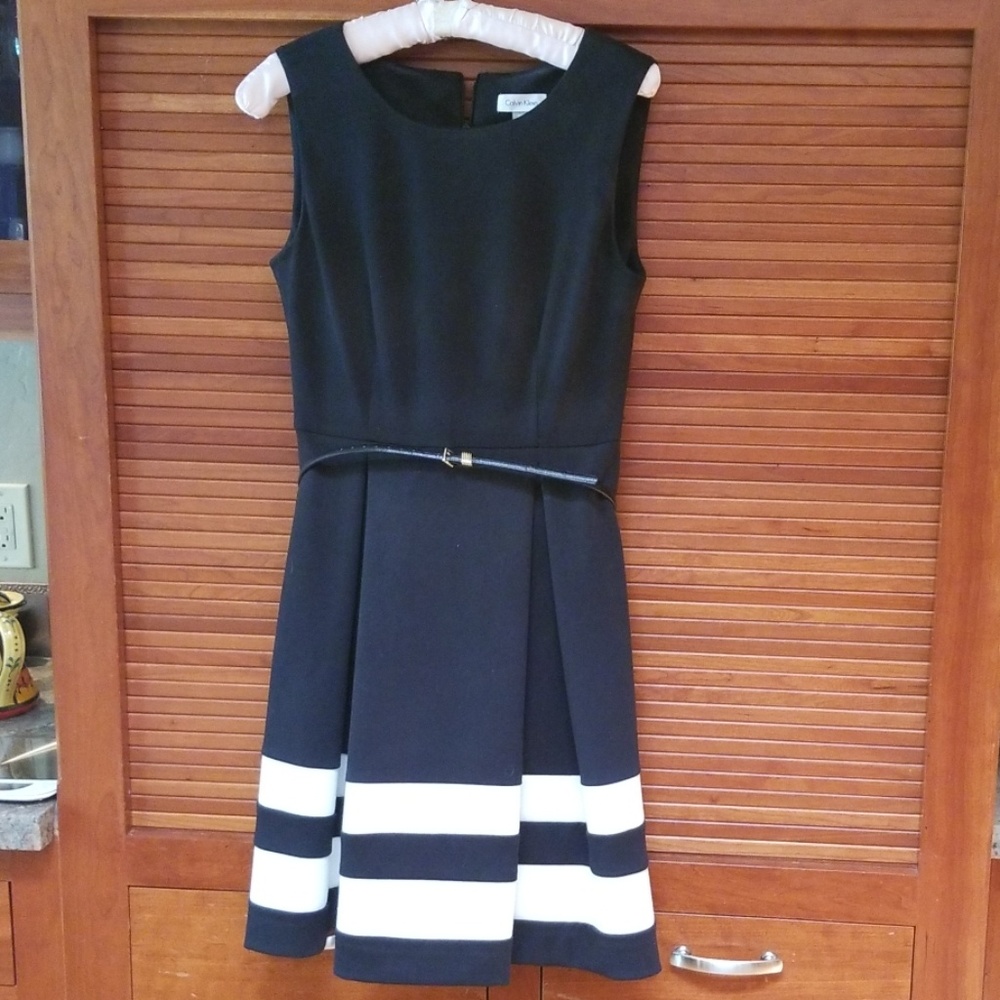 Black and white dress